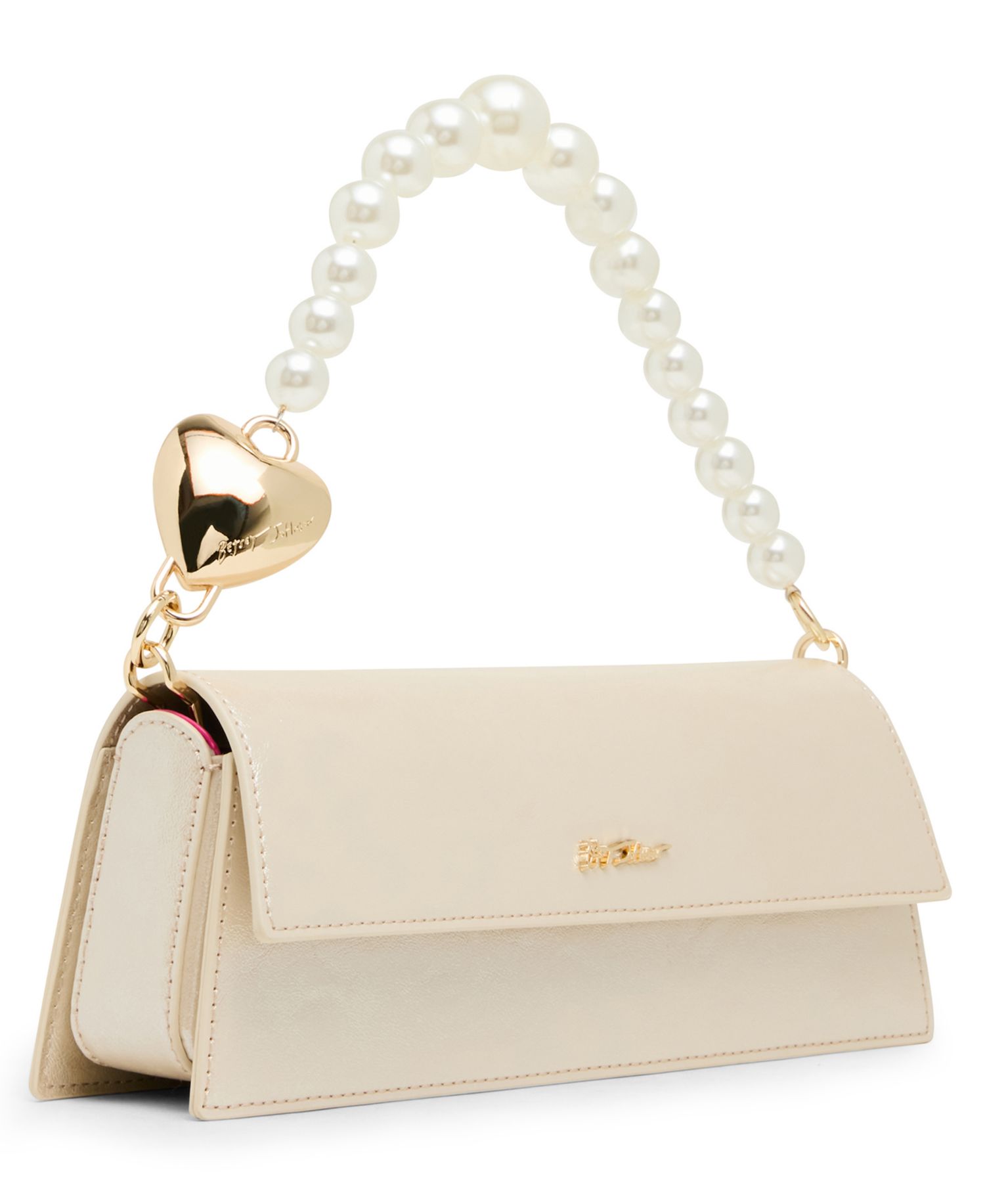 Cultivated Pearl Strap Small Shoulder Handbag