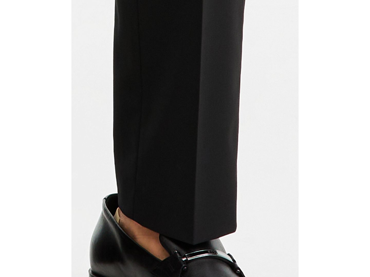 Мужские брюки Hugo Boss Modern-Fit Wool Blend Super Flex Stretch Tuxedo, цвет: Чёрный — фото 6
