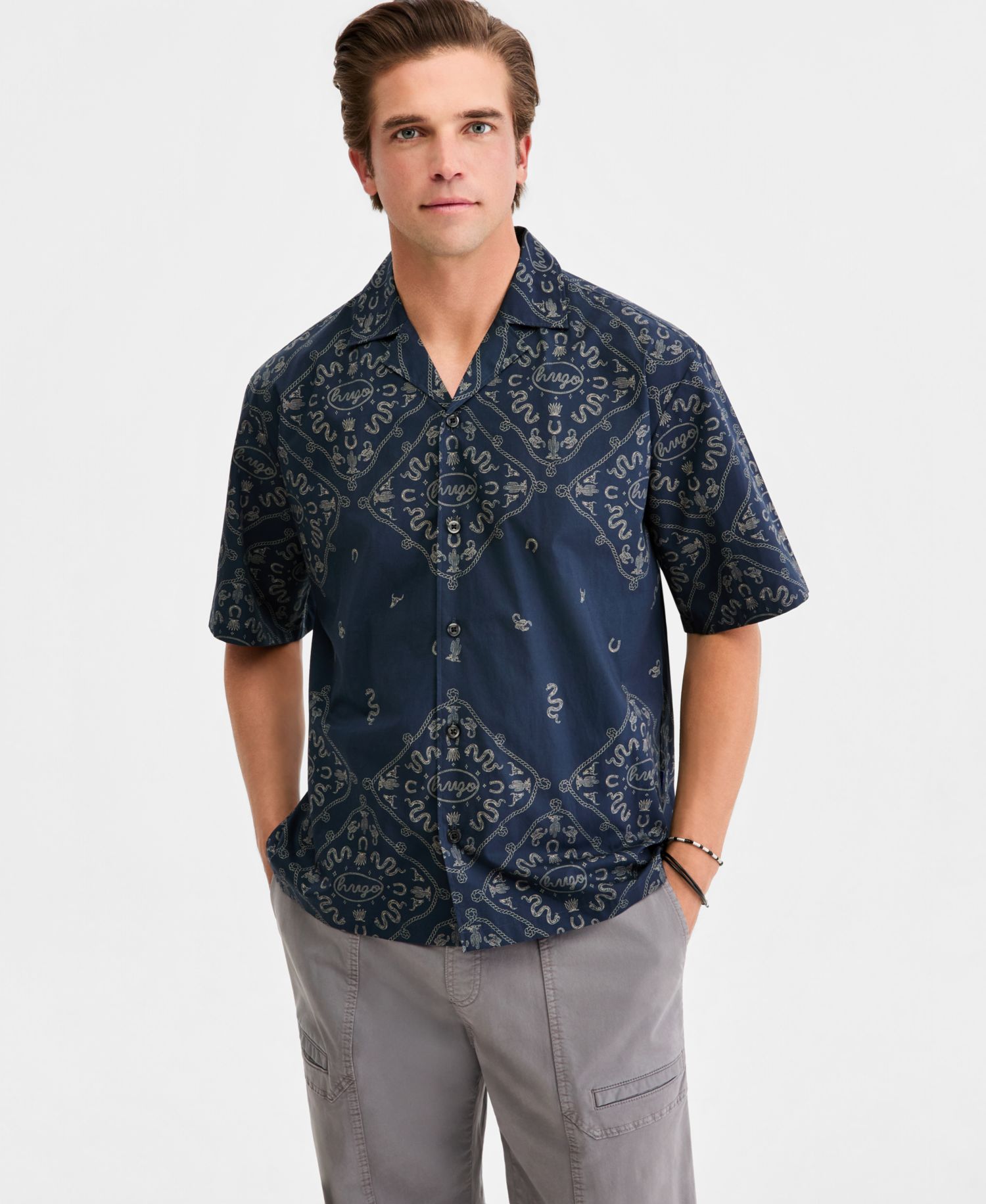 Men's Eligino Casual Short-Sleeve Shirt