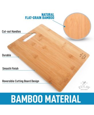 Premium 3-Piece Bamboo Wooden Cutting Boards For Cooking & Serving