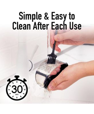 Stainless Steel Garlic Press Rocker with Peeler and Scraper