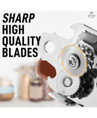 Heavy Duty Can Opener Wide Grip Smooth Edge Cut with Comfortable Grip