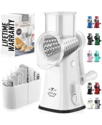 Rotary Cheese Grater with 5 Interchangeable Stainless Steel Blades