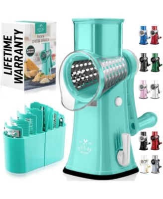 Rotary Cheese Grater with 5 Interchangeable Stainless Steel Blades