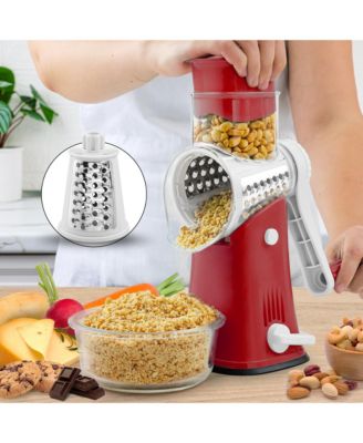 Rotary Cheese Grater with 5 Interchangeable Stainless Steel Blades