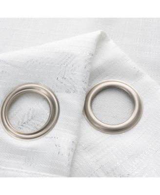 Bexley Foil Jacquard Polyester Window Curtain Grommet Panel 52" x 84"