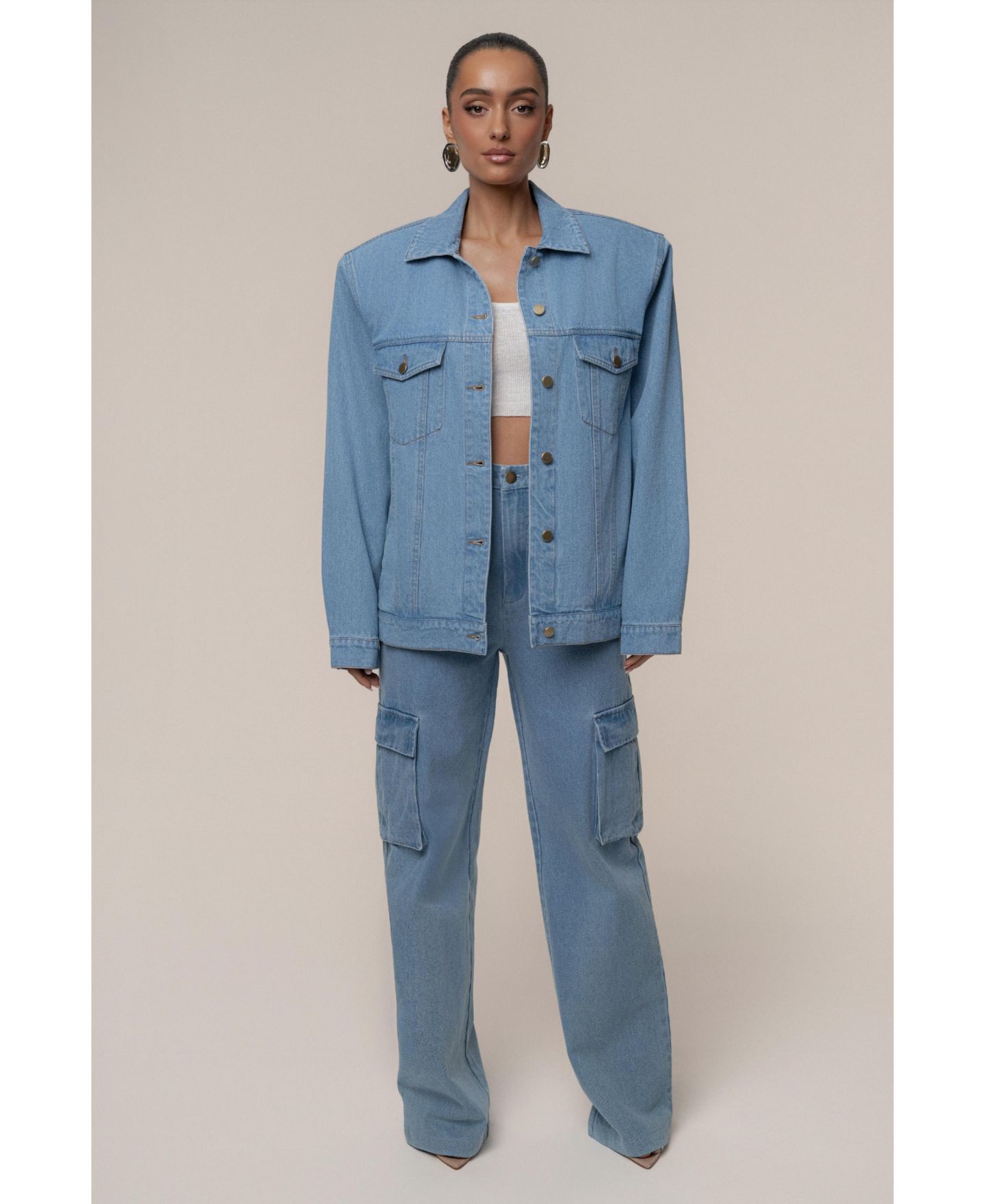 Женская куртка JLUXLABEL Next Phase, цвет: Джинсовый — фото 6