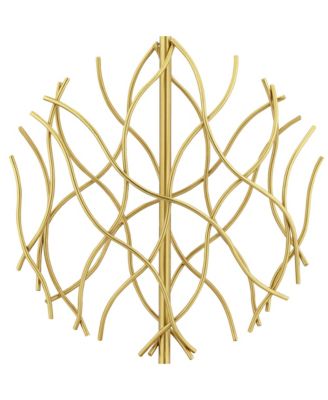 Johan Modern Table Lamp 30 1/2" Tall Sculptural Gold Open Grid Metal Drum Shade Bedroom Living Room Bedside Nightstand