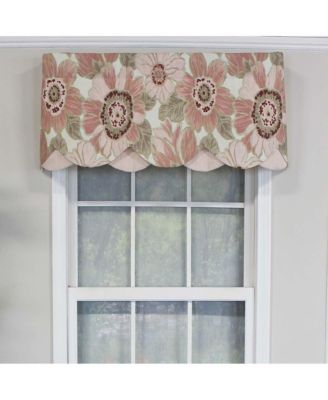 Verona Petticoat Modern Premium Design Printed Valance 3" Rod Pocket 50" x 15"