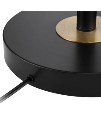 Wray Mid Century Modern 61" Tall Standing Floor Lamps Set of 2 Lights Adjustable Metal Antique Brass Finish