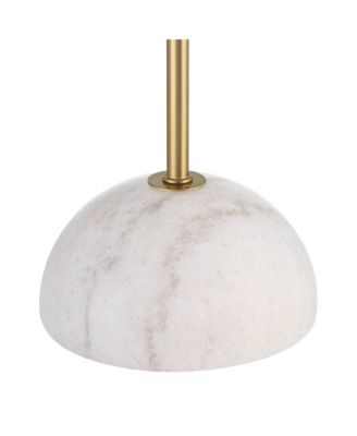 Paige 28 1/2" Tall Skinny Buffet Console End Table Lamp Pull Chain Gold Brass Finish Metal Marble Living Room