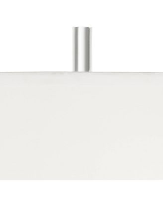 Modern Table Lamp Tall with USB Dimmer Linear Clear Glass Rod ] Linen Drum Shade for Bedroom Living Room House Bedside