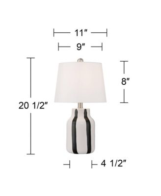 Cookies and Cream 20 1/2 High Table Lamp Set of 2