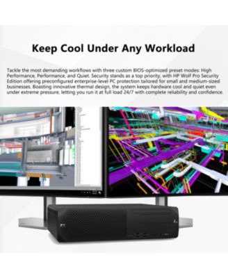 Z2 Workstation Desktop Intel Core i7 64GB RAM Intel UHD Graphics 1TB SSD Storage Windows 11 Pro