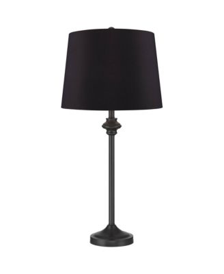 Lynn Modern Industrial Buffet Table Lamps 26" High Set of 2 Metal Faux Drum Shade for Bedroom Living Room Bedside