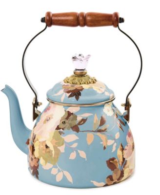 Wild Rose Slate 2-Quart Tea Kettle