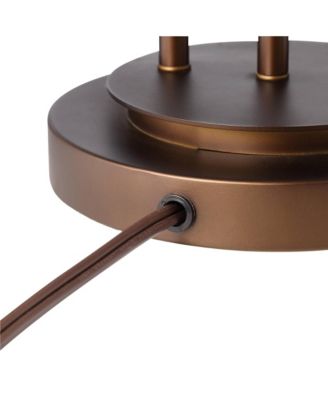 28.75" Tall Industrial Table Lamp with Bronze Finish and USB Dimmer