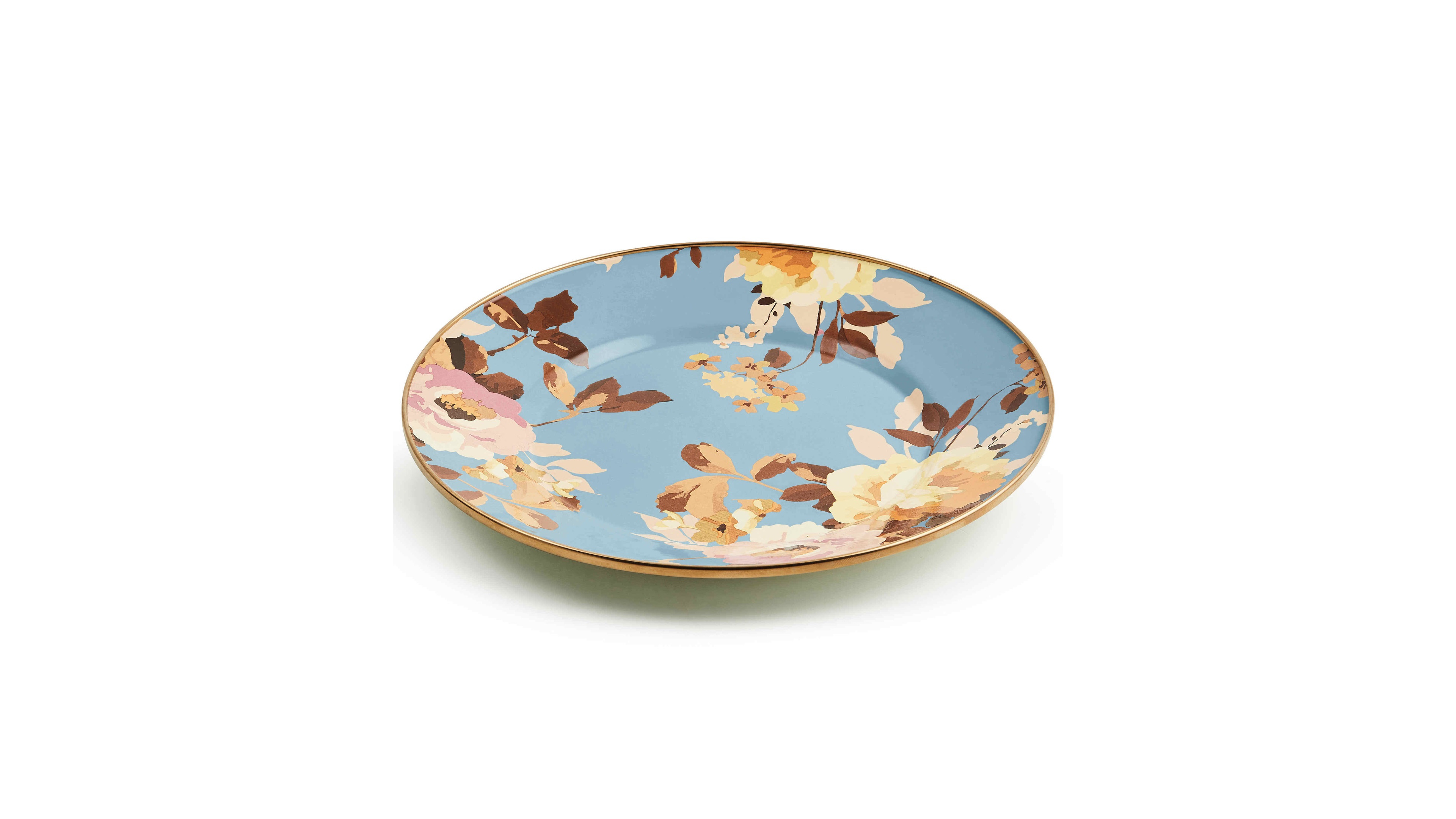 MacKenzie-Childs Wild Rose Slate Dinner Plate