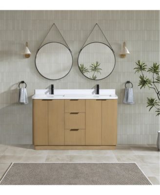 Calamigo 55" Bathroom Vanity Oak