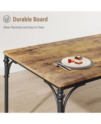 Dining Table Set for 4, Modern Kitchen Table and Chairs Set of 4,Designed to Comfortably Accommodate 4 to 6 People, Perfect for Small Spaces Like Apartments