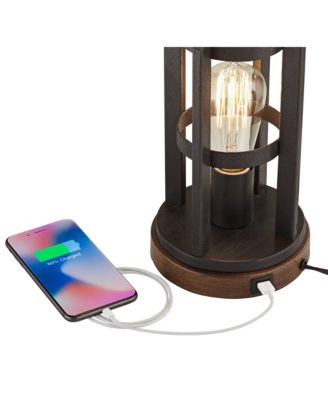 Lucas Industrial Table Lamps Set of 2 with Round Risers 27 1/2" Tall