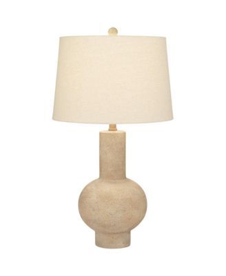 Sandstone Gourd 27" Tall Farmhouse Rustic Modern Table Lamp Bro Living Room Bedroom Bedside