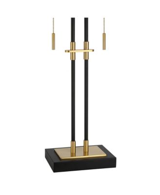 Stefano 30 1/4" High 2-Light Pull Chain USB Table Lamp