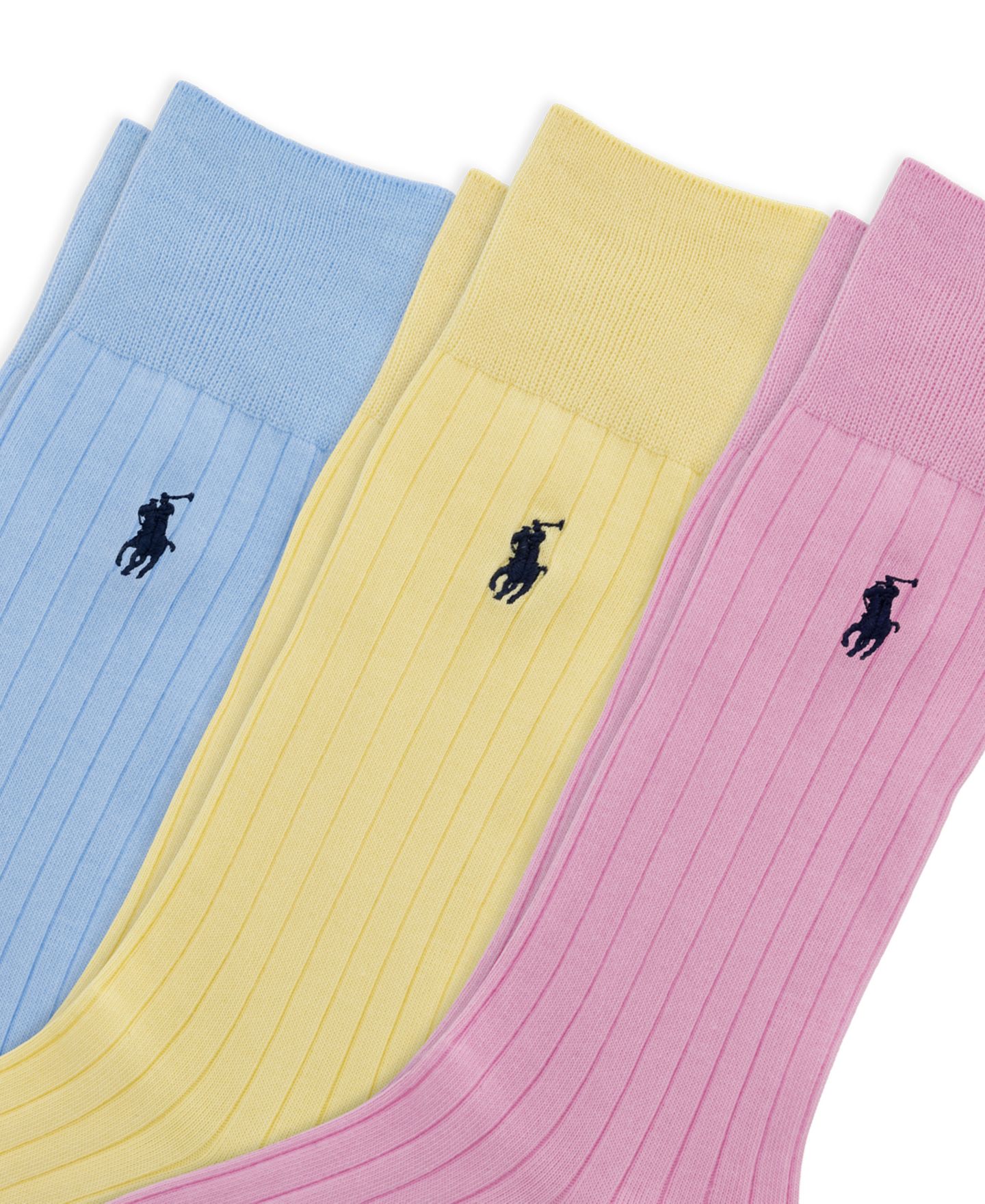 Носки Giftbox для мужчин, хлопок — Polo Ralph Lauren, цвет: Синий / Жёлтый — фото 2