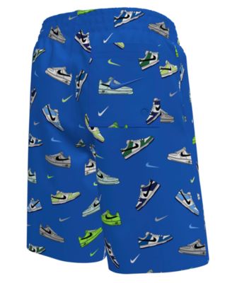 Boys 8-20 Multi Sneaker Novelty Print Swim Trunks