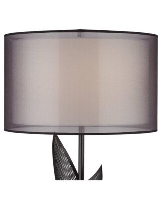 Sasha Modern Industrial Table Lamp 31 1/2" Tall Sculptural  Metal Double Shade Bedroom Living Room Bedside Nightstand Office