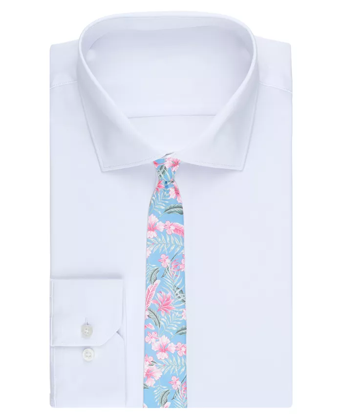 Men's Hayes Floral Pattern Tie - thumbnail 3