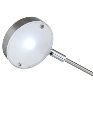 Jarrett 19" High Small Modern Desk Lamps Set of 2 Adjustable LED Satin Nickel Finish Metal Home Office