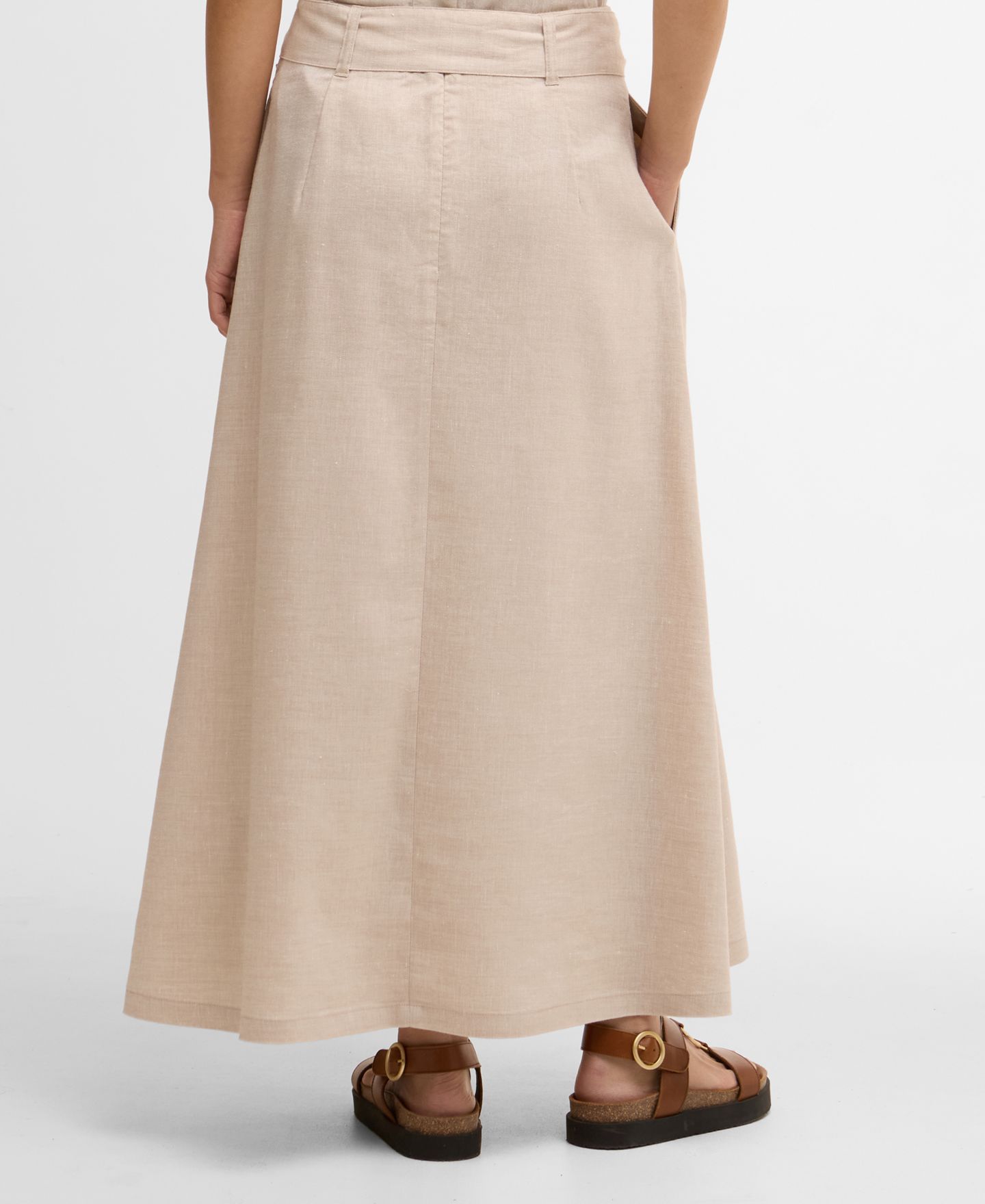 Женская юбка Barbour Gabby A-Line Maxi, цвет: Туманный — фото 4