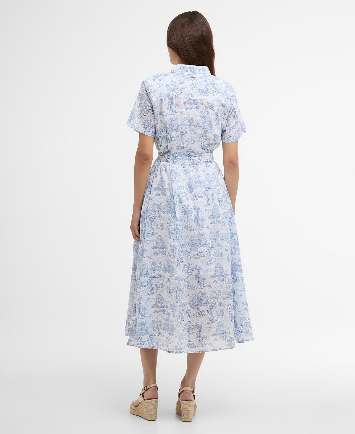Barbour Women's Wisteria Printed Midi Dress view 4 — MAYCSS fashion products