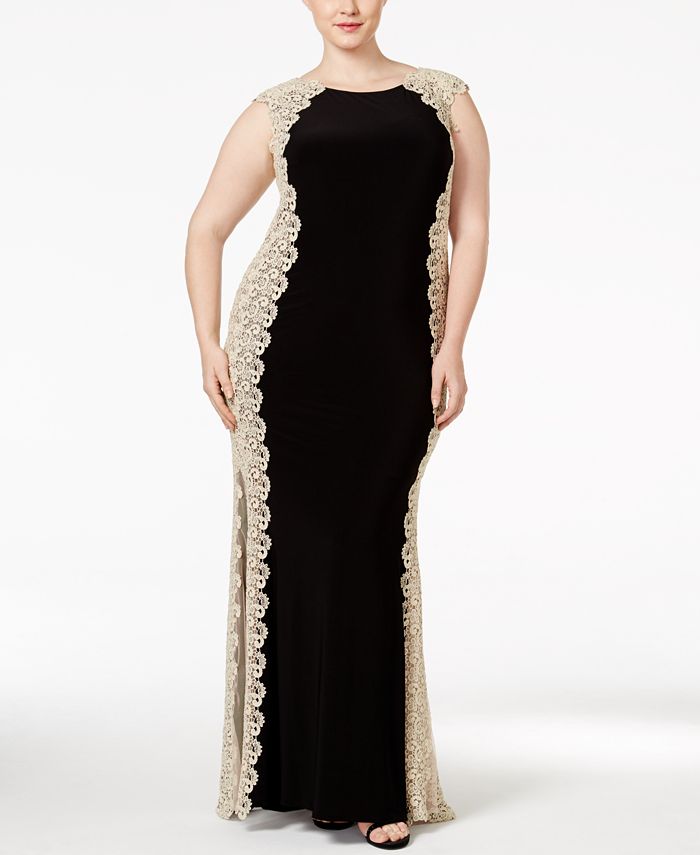xscape lace gown