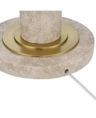 Medbury Mid Century Modern 61 1/2" Tall Standing Floor Lamp Pull Chain Gold Metal Brass Finish Dome Shade