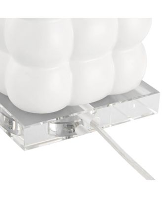 Norma 28" High Textured Bubble Ceramic Table Lamp with Dimmer