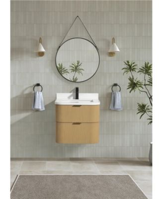 Chantal 24" Floating Bathroom Vanity Oak