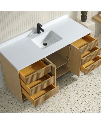 Diego 60" Bathroom Vanity Oak