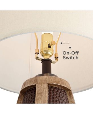 Parker Industrial Table Lamps Set of 2 with Round Risers 30" Tall