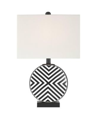 Fraser Ceramic Disc Table Lamp with Dimmer