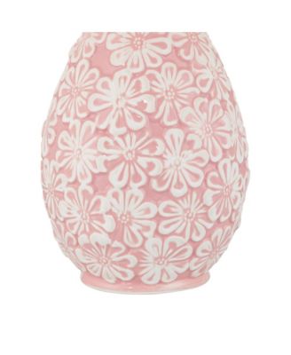 Buttercup 25"H Flowers Ceramic Table Lamp with Dimmer