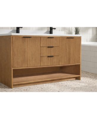 Diego 55" Bathroom Vanity Weathered Fir
