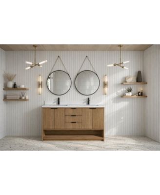 Diego 55" Bathroom Vanity Weathered Fir