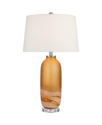 Possini Euro Lapis 28 1/4" High Tian  Art Glass Table Lamp