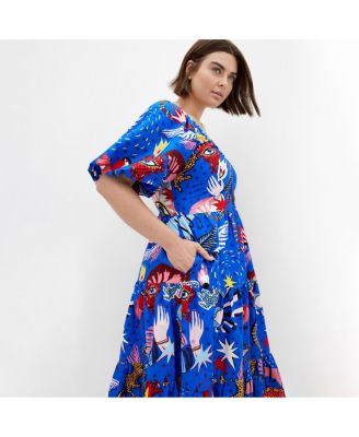 Women's Simona Print Puff Sleeve Dress