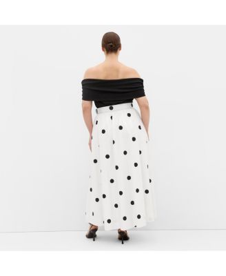 Women's Anita Off Shoulder Spot Print Dress