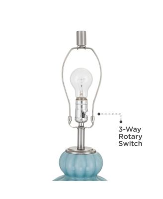 Leros 27 1/2" High Glass Gourd Table Lamp with Dimmer