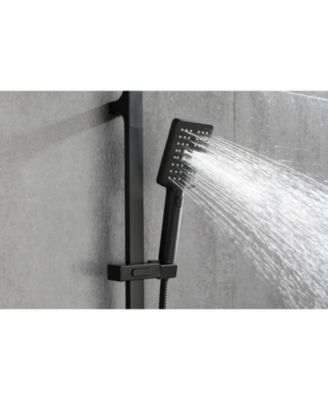 Handheld Shower with 28-Inch Slide Bar and 59-Inch Hose