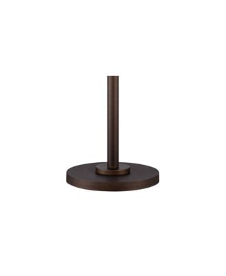 Meridian Light Blaster Modern Torchiere Floor Lamp with Riser 72" Tall Oil Rubbed Bronze LED Frosted Glass Shade for Living Room